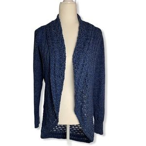 EDDIE BAUER Blue Cardigan SIZE MEDIUM